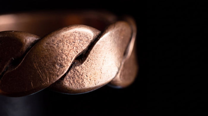 Anillo de Dedo Tensor de Cobre · Pieza Única Hecha a Mano