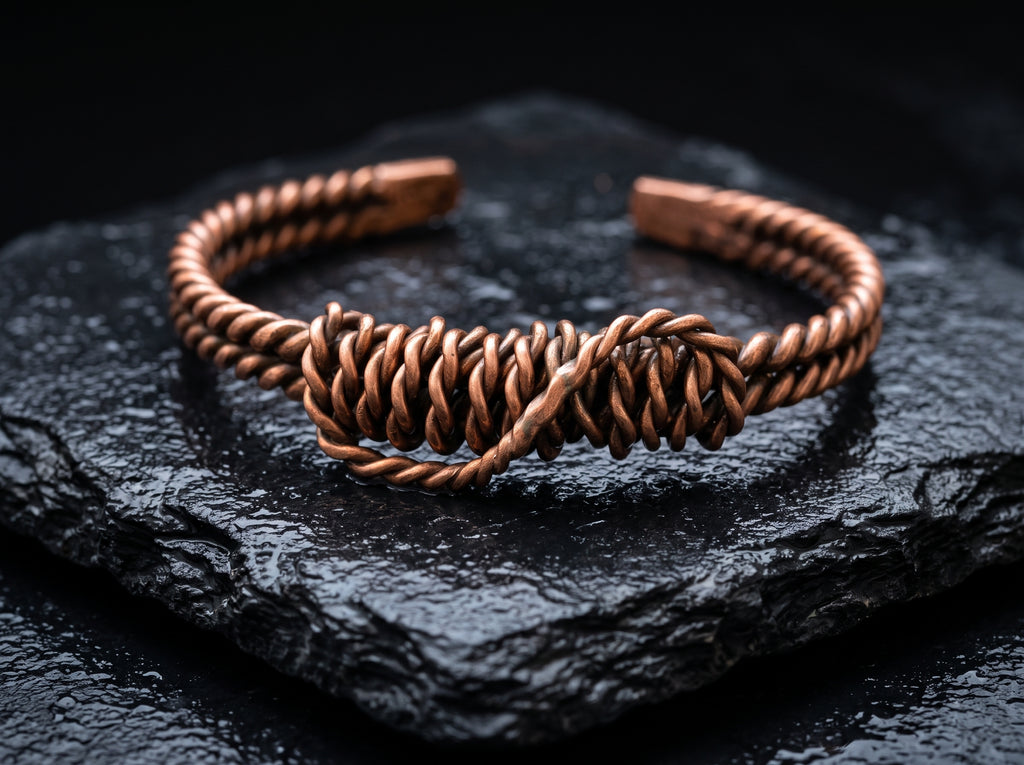 Brazalete Micro Acu-Vac sobre piedra oscura
