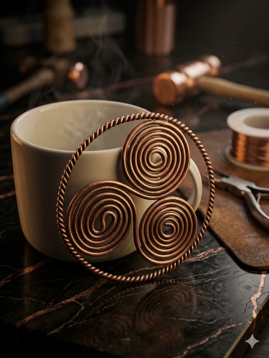 Placa Triskelion de Cobre